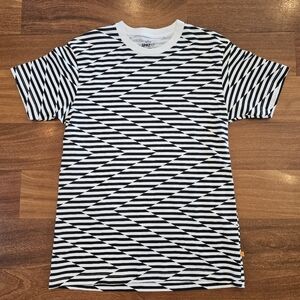Uniqlo B. McGee SPRZNY All Over Print Black White Geometric T-shirt Mens Small